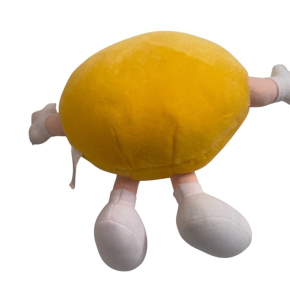 M&M Mars Chocolate Candy NWT Vintage 1994 yellow plush fun friend stuffed toy - Picture 5 of 5